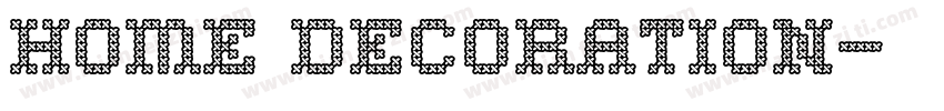 home decoration字体转换